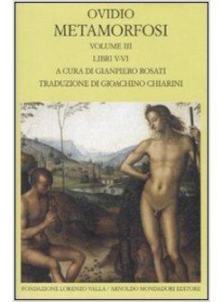 METAMORFOSI TESTO LATINO A FRONTE VOL 3 LIBRI V-VI.