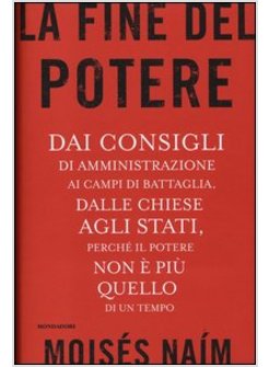 LA FINE DEL POTERE. IL POTERE