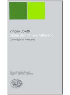 STORIA DELL'ITALIANO LETTERARIO