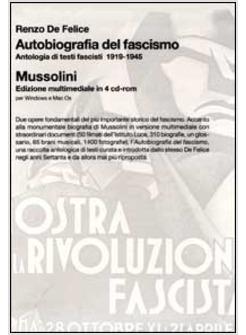MUSSOLINI COFANETTO CON CD-ROM