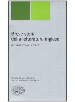 BREVE STORIA DELLA LETTERATURA INGLESE