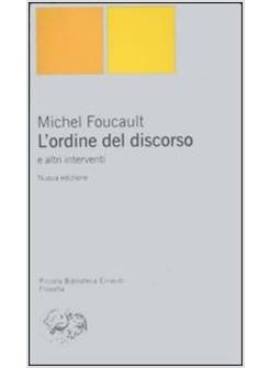 L'ORDINE DEL DISCORSO