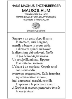 MAUSOLEUM. TRENTASETTE BALLATE TRATTE DALLA STORIA DEL PROGRESSO