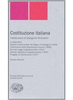 COSTITUZIONE ITALIANA (N.E.)