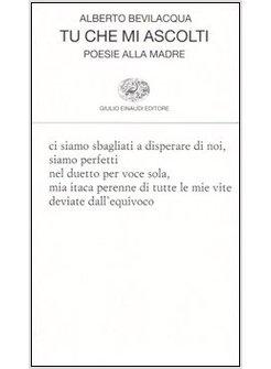 TU CHE MI ASCOLTI POESIE