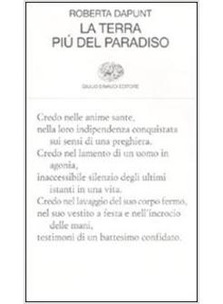 LA TERRA PIU' DEL PARADISO 