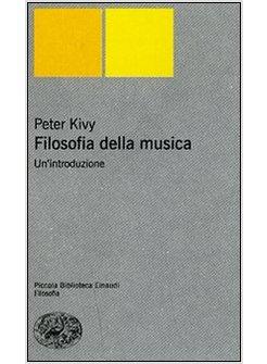 FILOSOFIA DELLA MUSICA