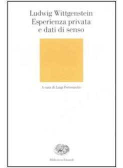 ESPERIENZA PRIVATA E DATI DI SENSO