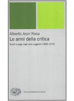 LE ARMI DELLA CRITICA