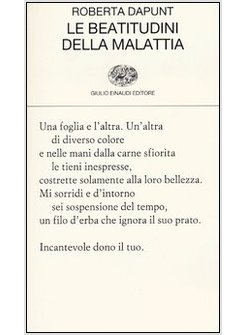 LE BEATITUDINI DELLA MALATTIA