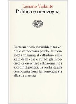 POLITICA E MENZOGNA