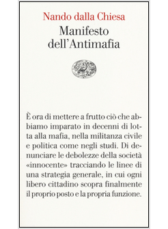 MANIFESTO DELL'ANTIMAFIA