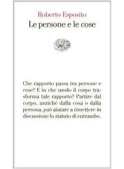 LE PERSONE E LE COSE