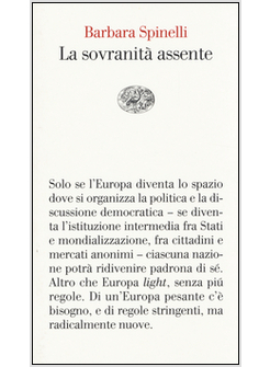 LA SOVRANITA' ASSENTE
