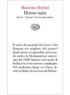 HOMO SUM. ESSERE «UMANI» NEL MONDO ANTICO