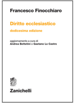 DIRITTO ECCLESIASTICO