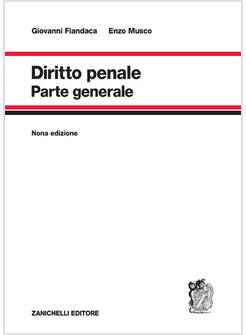 DIRITTO PENALE. PARTE GENERALE