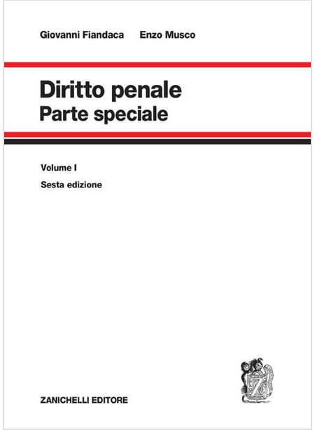 DIRITTO PENALE. VOL. 1: PARTE SPECIALE