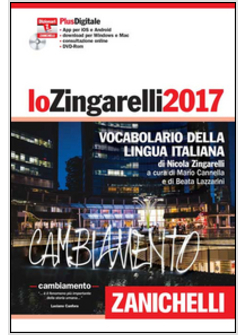 ZINGARELLI 2017. VOCABOLARIO DELLA LINGUA ITALIANA