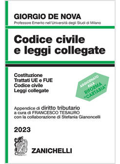 CODICE CIVILE E LEGGI COLLEGATE 2023 CON APPENDICE DI DIRITTO TRIBUTARIO