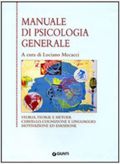 MANUALE DI PSICOLOGIA GENERALE