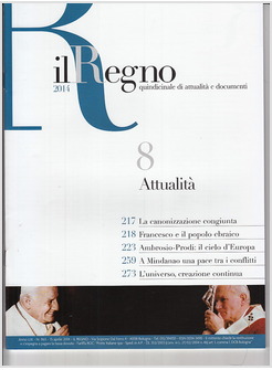 IL REGNO ATTUALITA' (2014). VOL. 8
