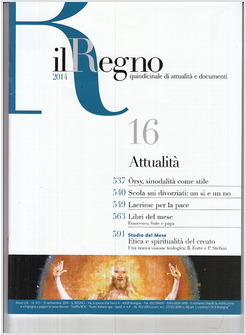 REGNO ATTUALITA' (2014). VOL. 16