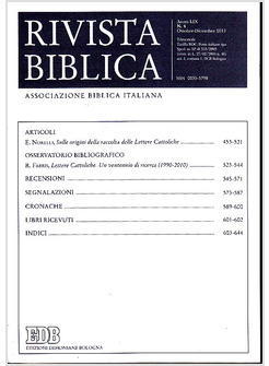 RIVISTA BIBLICA (2011). VOL. 4