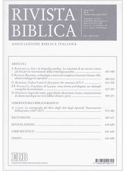 RIVISTA BIBLICA (2017). VOL. 4