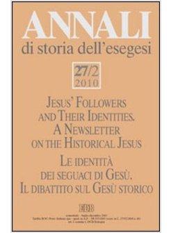 ANNALI DI STORIA DELL'ESEGESI (2010). VOL. 27/2