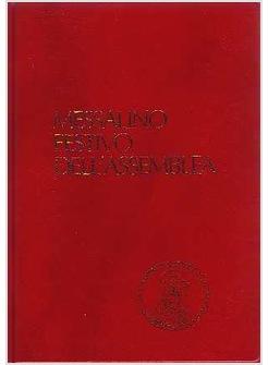 MESSALINO FESTIVO DELL'ASSEMBLEA EDIZ TASCABILE
