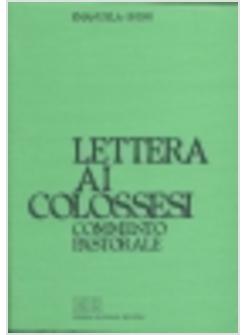 LETTERA AI COLOSSESI COMMENTO PASTORALE