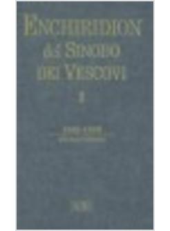 ENCHIRIDION DEL SINODO DEI VESCOVI 1 (1965-1988 ) BILINGUE