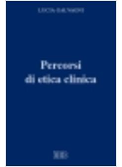 PERCORSI DI ETICA CLINICA