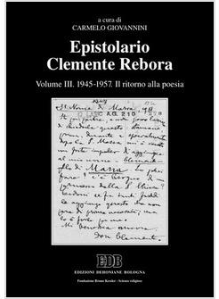 EPISTOLARIO CLEMENTE REBORA