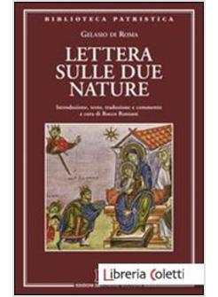 LETTERA SULLE DUE NATURE