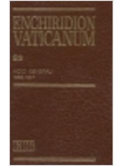 ENCHIRIDION VATICANUM S2 SUPPLEMENTUM (2) INDICI GENERALI