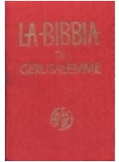 BIBBIA DI GERUSALEMME TELA ROSSA