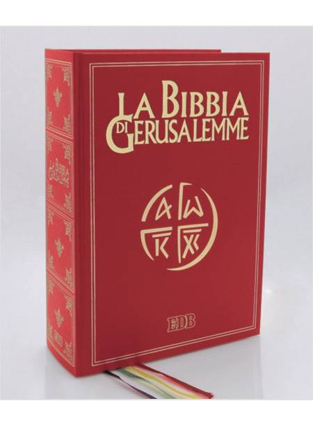 LA BIBBIA DI GERUSALEMME GIGANTE TAGLIO ORO NUOVO TESTO CEI