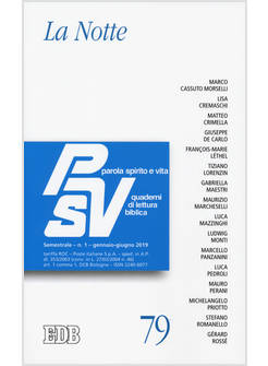 PAROLA, SPIRITO E VITA. VOL. 79: LA NOTTE