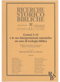RICERCHE STORICO BIBLICHE (2012) VOL. 1-2