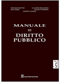 MANUALE DI DIRITTO PUBBLICO