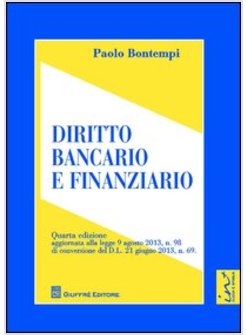 DIRITTO BANCARIO E FINANZIARIO