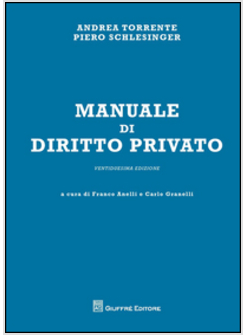 MANUALE DI DIRITTO PRIVATO 2015