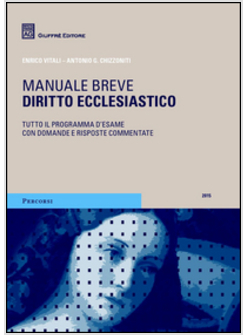 DIRITTO ECCLESIASTICO. MANUALE BREVE