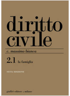 DIRITTO CIVILE 2/1  LA FAMIGLIA  6 EDIZIONE