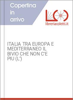 ITALIA TRA EUROPA E MEDITERRANEO IL BIVIO CHE NON C'E PIU (L')