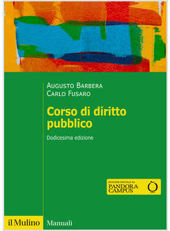 CORSO DI DIRITTO PUBBLICO DODICESIMA EDIZIONE