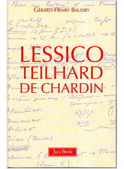 LESSICO TEILHARD DE CHARDIN