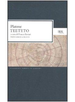 TEETETO. TESTO GRECO A FRONTE